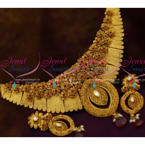 NL8097 One Gram Antique Gold Design Jewellery Jadau Kundan Imitation Buy Online