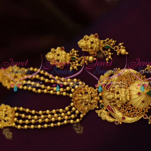 NL8113 One Gram Temple Traditional Imitation Jewellery Gundla Mala Designs Online