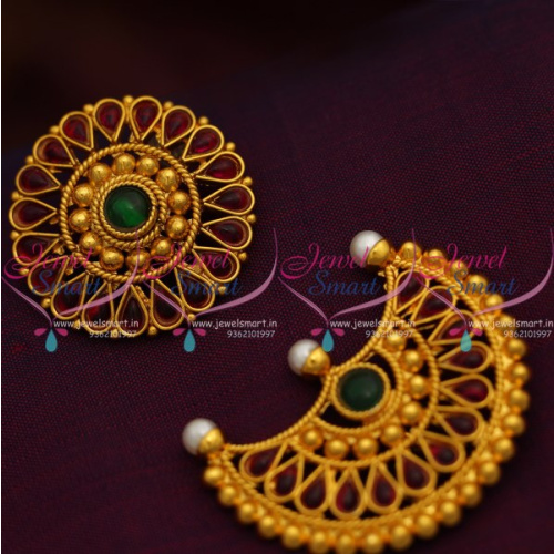 D8446 Sun Moon Sooriyan Chandran Traditional Dance Jewellery Hair Decoration