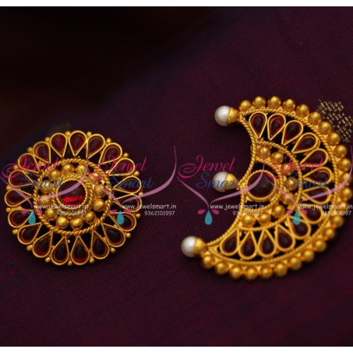 D8447 Sun Moon Sooriyan Chandran Traditional Dance Jewellery Hair Decoration