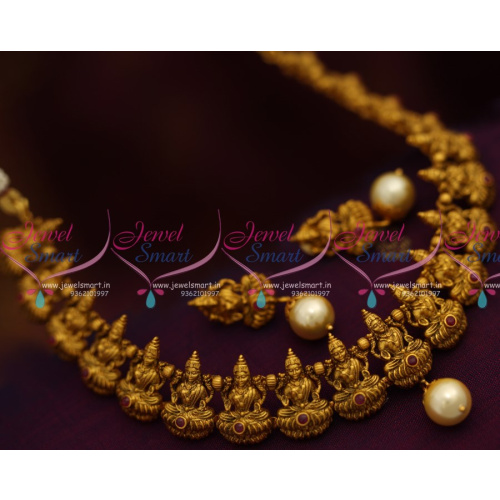 NL8322 Antique Reddish Gold Latest Plating Colour Temple Nagas Traditional Jewellery