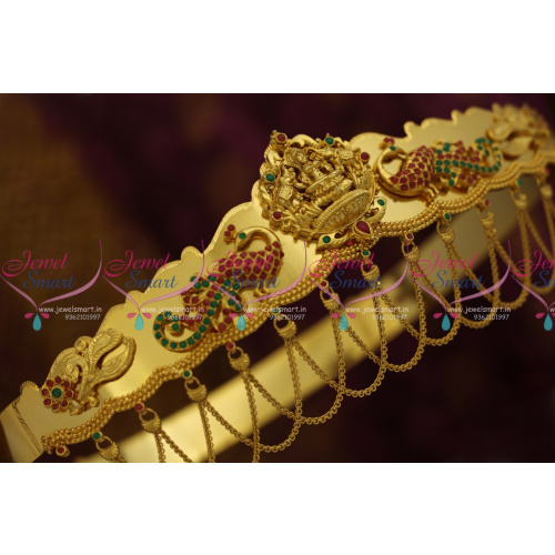 H8300 Temple Peacock Vaddanam 36 Inches Max Latest Low Price Imitation Gold Design Jewellery