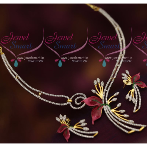 NL7362 Hand Painting Delicate Gold Finish Necklace Imitation Jewellery Online
