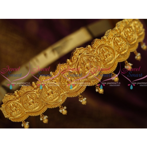 H8548 One Gram Gold Finish Gajalakshmi South Indian Traditional Vaddanam Oddiyanam Online