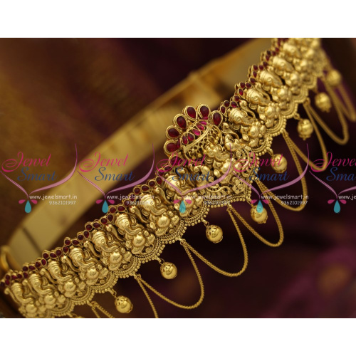 H8895 Lord Ganpathi Vinayagar Nagas Antique Vaddanam Gold Design Traditional Jewellery