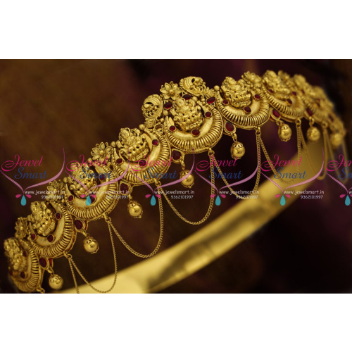 H9052 Laxmi God Nagas Antique Vaddanam Gold Design Traditional Jewellery