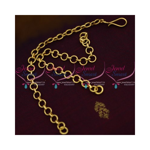 C9168 Extension Back Chain Gold Plated 8 Inches Length Suitable Necklace Haram