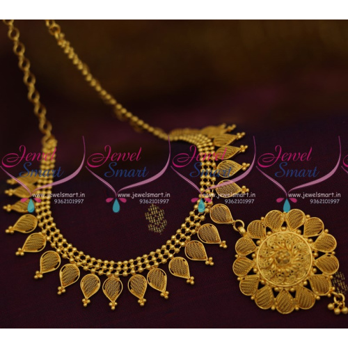 NL9208 Light Weight Delicate Low Cost South Indian Imitation Jewellery Necklace 