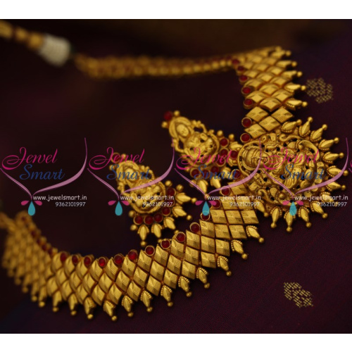 NL9178 Nagas Laxmi God Design Matte One Gram Gold Plated Latest Traditional Jewellery