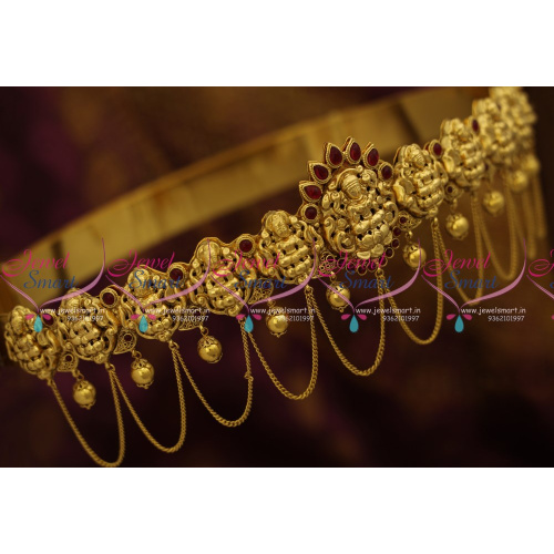 H9651 One Gram Nagas Temple Vaddanam Gold Design Oddiyanam South Indian Traditional Hip Belt
