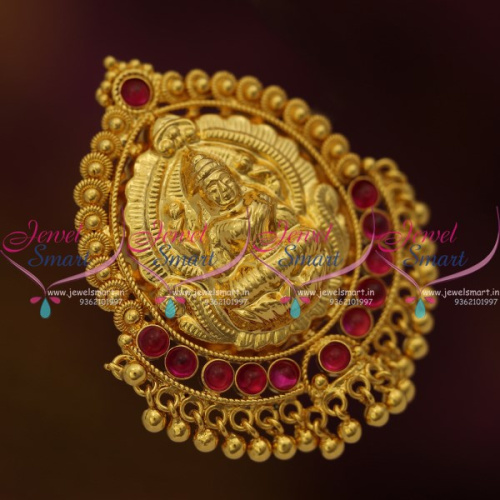 H9599 Nagas Temple Red Kemp Pendant Hair Decoration Choti Multi Purpose Jewellery Online