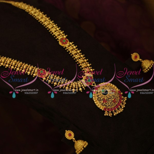 NL9837 Kemp Haram South Indian Traditional Gold Design Jewellery Collections Buy Online