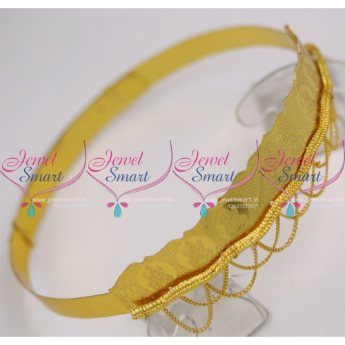 H9749 Small Size 22 to 26 Inches Girls Jewellery Low Price Thin Vaddanam Online