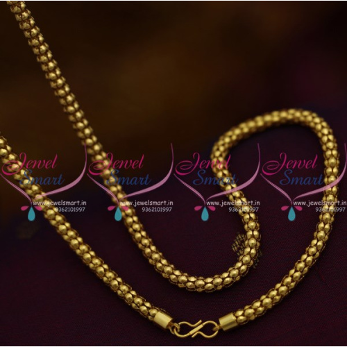 C9993 Light Weight Gold Plated Hollow Chain 18 Inches Shop Online Imitation Jewellery