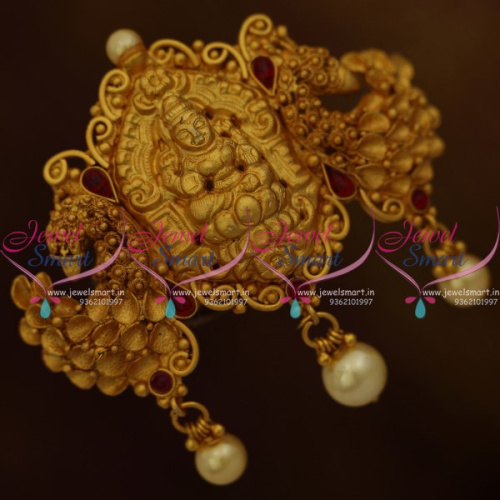 H9917 Handmade Nagas Hair Clips Matte Gold Plated Temple Jewellery Accessory Traditional Designs
