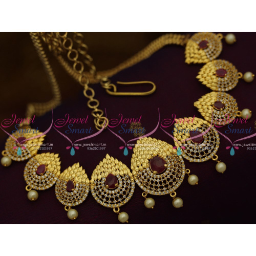 H10226 Low Price American Diamond Hip Chain Grand Wedding Jewellery Imitation Vaddanam Designs 45 Inches