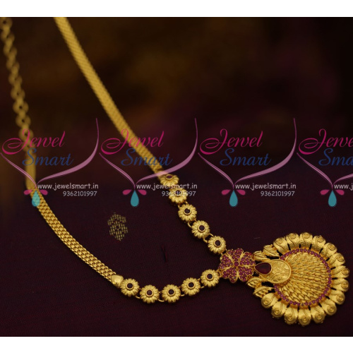 NL10578 AD Ruby Stones Casting Designer Gold Finish Low Price Fashion Handmade Jewellery Online