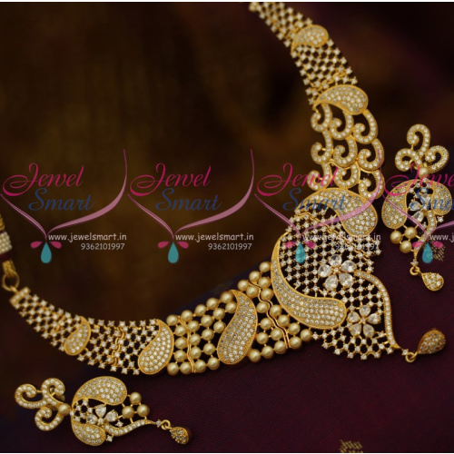 NL10716 Latest Pearl AD Blended Design AD Jewellery Fashion Collections Online