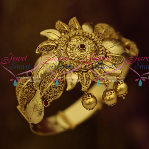 AR10734 Antique Belt Adjustable Vanki Baju Band Big Size Floral Design Wedding Jewellery Collections