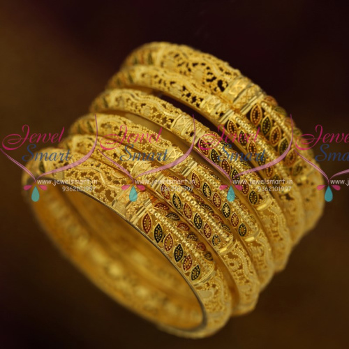 B10815 Premium Real Look 100 MG Forming 6 Pcs Light Weight Bangles Shop Online