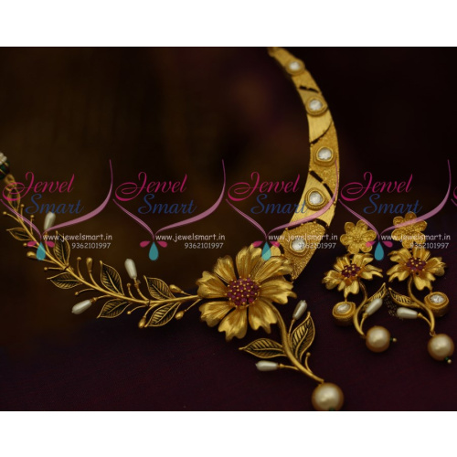 NL10722 Ruby Kundan Jewellery Imitation One Gram Gold Plated Stylish Gold Design Buy Online