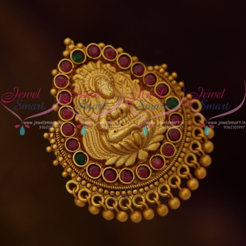 SP10989 Antique Matte Gold Plated Handmade Nagas Saree Pins South Temple Jewellery Online