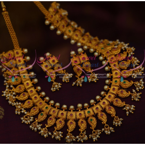 NL10999 Gutta Pusalu South Indian Jewellery Matte Gold Latest Fashion Collections Online