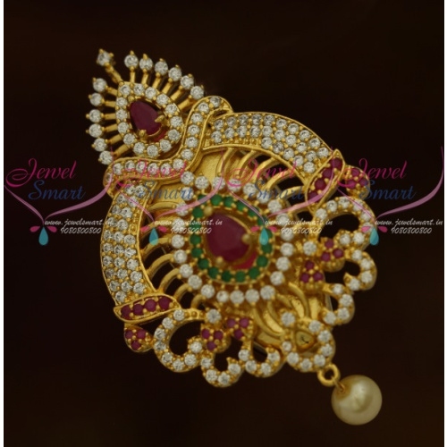 SP11218 Grand Saree Pins AD Multi Colour Stones Womens Jewellery Accessory Online