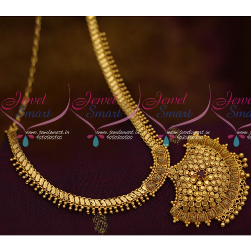 NL11344 Kerala Beads Design Chain Pendant South Indian Low Price Fashion Jewellery
