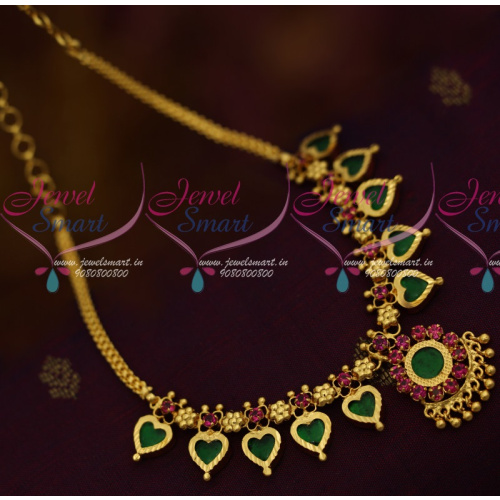 NL11297 Kerala Palakka Model Mala Design Necklace South Indian Traditional Jewellery Online