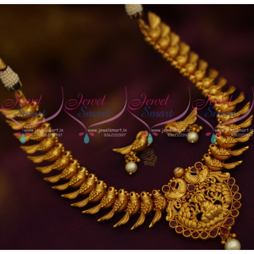 NL11131 Parrot Design Necklace Temple Jewellery Pendant Latest Fashion Ornaments Online