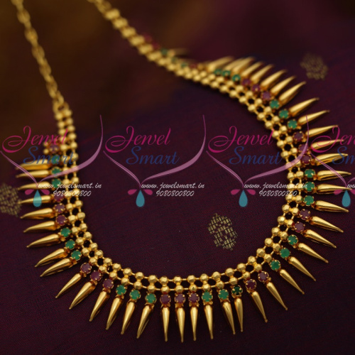 NL11418 Kerala Style South Indian Ruby Emerald Jewellery Latest Trendy Collections Shop Online