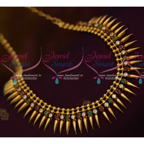 NL11420 Kerala Style South Indian Multi Colour AD Jewellery Latest Trendy Collections Shop Online