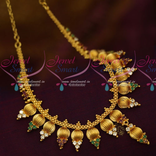 NL11410 AD Multi Colour Stones Beads Design Imitation South Indian Jewellery Shop Online
