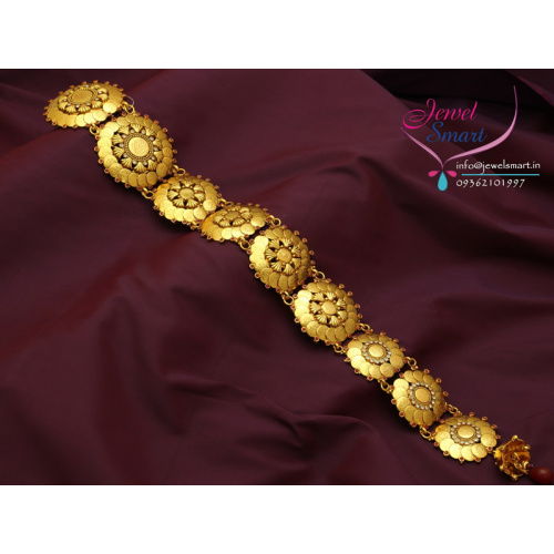 H3074 Laxmi Coin One Gram Gold Temple Jewellery Hair Jadanagam Shop Online