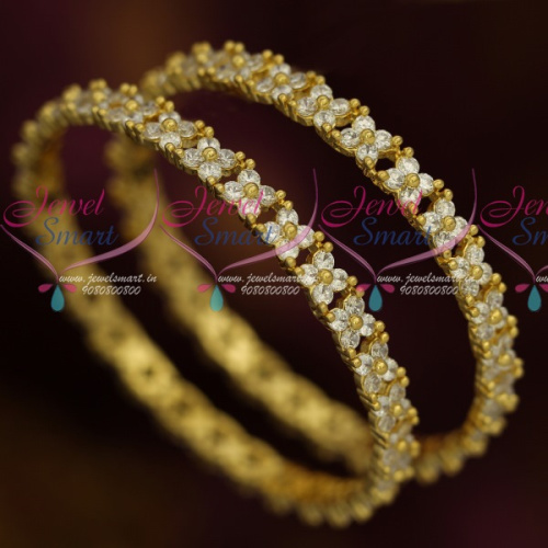 B11587 Ruby 4 Stones Floral Design Semi Precious Jewellery Designs Shop Online Imitation Bangles