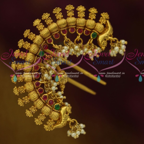 H11630 One Gram Hair Jewellery Rakodi Yellow Gold Plated Traditional Bridal Accessory For Women Online