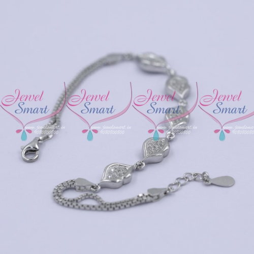B11987 92.5 Silver Flexible Bracelet Daily Wear Jewellery Collections Shop Online