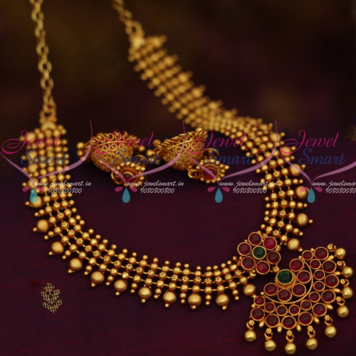 NL12020 Beads Flexible Reddish Plated Screw Back Jhumka Offer Price Jewellery Online