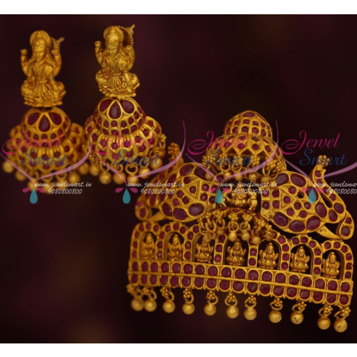 PS12298 Ashtalakshmi Design Chapparam Prabhavali Antique Temple Jewellery Nagas Pendant Sets Shop Online