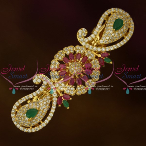 H12368 AD Dazzling Imitation Jewellery Mango Centre Hair Clip Women's Matching Accessory Buy Online