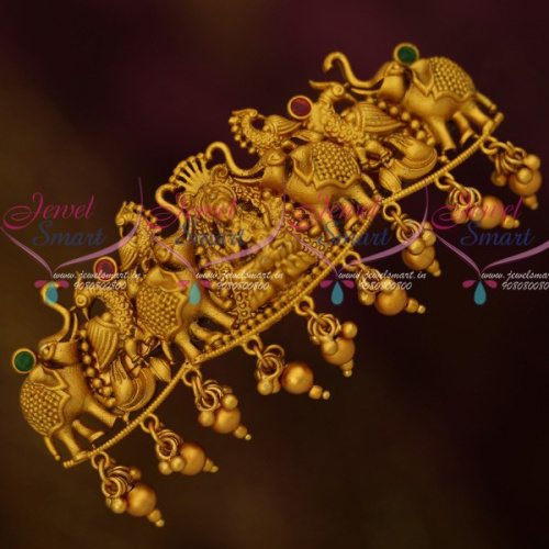 H12341 Gajalakshmi God Temple Hair Clip Matching Imitation Accessory Jewellery Designs Online
