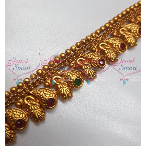 BR12604 Long Medium Short 3 Necklace Combo Bridal Jewellery Latest Design Matte Copper Tone Reddish Collections