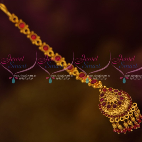 Charming Nethichutti New Maang Tikka Beads Layered Traditional Jewellery 