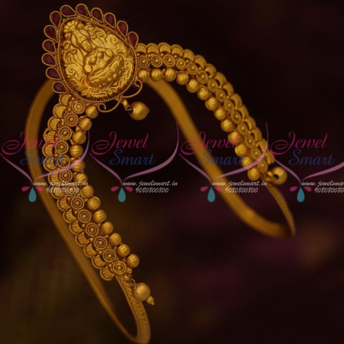 AR12554R South Indian Traditional Temple Aravanki Latest Matte Finish Bridal Jewellery Red Stones Shop Online