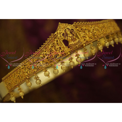H12787 32-37 Inches Ruby Oddiyanam One Gram Gold South Indian Jewellery Nakshi Temple Vaddanam Shop Online 