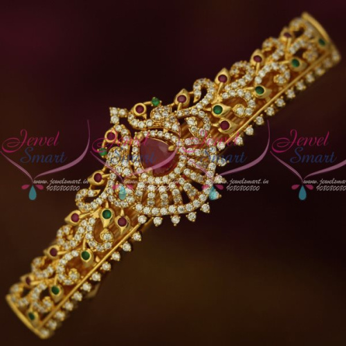 H13145M American Diamond Gold Covering Hair Clip Multi Color Stones Imitation Matching Jewelry Buy Online
