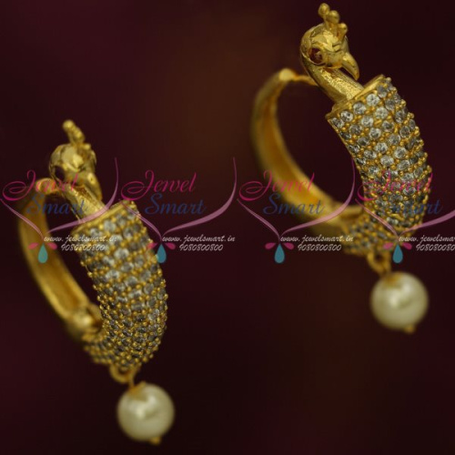 ER13402 Peacock AD Jewelry Dazzling Bali Ear Studs For Women Stylish Imitation Design Online