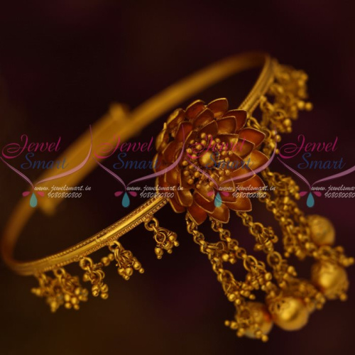 V13395 Antique Bridal Jewelry String Adjustable Vanki Bahubaali Style Jewelry Designs Shop Online
