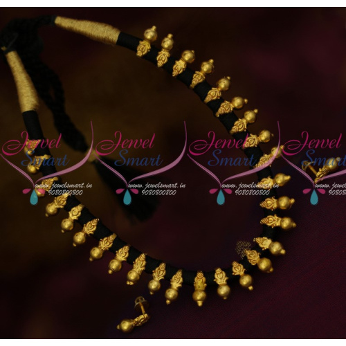 NL13580 Black Thread Jewelry Dhaga Necklace Traditional Imitation Collections Online